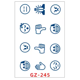   Növényi Alapú Tartós Matrica Tetoválás 110 x 180 mm GZ-245