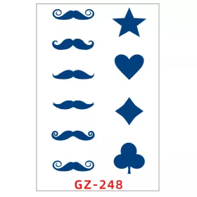   Növényi Alapú Tartós Matrica Tetoválás 110 x 180 mm GZ-248