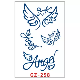   Növényi Alapú Tartós Matrica Tetoválás 110 x 180 mm GZ-258