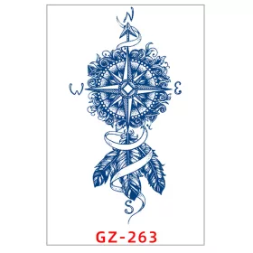   Növényi Alapú Tartós Matrica Tetoválás 110 x 180 mm GZ-263