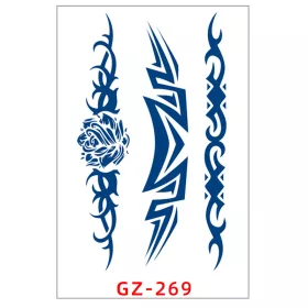   Növényi Alapú Tartós Matrica Tetoválás 110 x 180 mm GZ-269