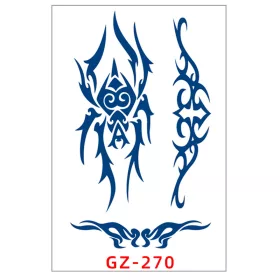   Növényi Alapú Tartós Matrica Tetoválás 110 x 180 mm GZ-270