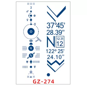   Növényi Alapú Tartós Matrica Tetoválás 110 x 180 mm GZ-274
