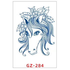   Növényi Alapú Tartós Matrica Tetoválás 110 x 180 mm GZ-284