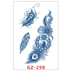   Növényi Alapú Tartós Matrica Tetoválás 110 x 180 mm GZ-298