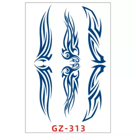   Növényi Alapú Tartós Matrica Tetoválás 110 x 180 mm GZ-313