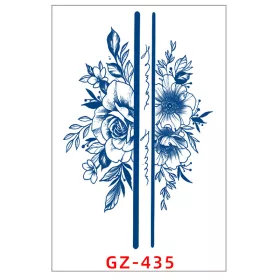   Növényi Alapú Tartós Matrica Tetoválás 110 x 180 mm GZ-435