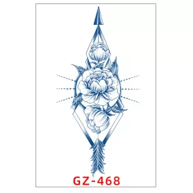   Növényi Alapú Tartós Matrica Tetoválás 110 x 180 mm GZ-468