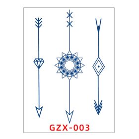   Növényi Alapú Tartós Matrica Tetoválás 80 x 110 mm GZX-003