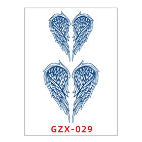   Növényi Alapú Tartós Matrica Tetoválás 80 x 110 mm GZX-029