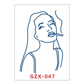   Növényi Alapú Tartós Matrica Tetoválás 80 x 110 mm GZX-047