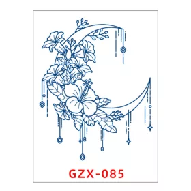   Növényi Alapú Tartós Matrica Tetoválás 80 x 110 mm GZX-085