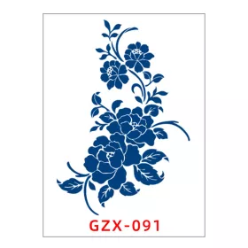   Növényi Alapú Tartós Matrica Tetoválás 80 x 110 mm GZX-091