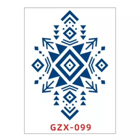   Növényi Alapú Tartós Matrica Tetoválás 80 x 110 mm GZX-099