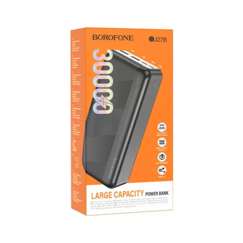 BOROFONE BJ27B 30000 mAh Power Bank 2 db normál USB kimenet