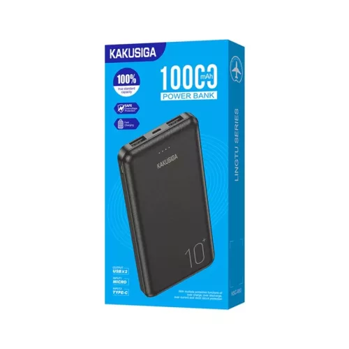 Kakusiga 10000 mAh Power Bank 2 db USB csatlakozóval