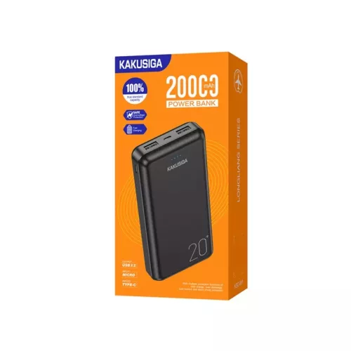 KAKUSIGA Power Bank - 20000 mAh - 2 db USB port