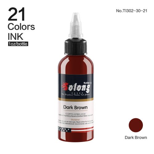 Tetov l fest k 30 ml SOLONG TI302 30 Dark Brown S t