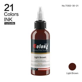   Tetováló festék 30 ml - SOLONG - TI302-30 - Light Brown / Világosbarna