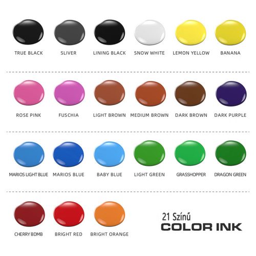 Tetováló festék 30 ml - SOLONG - TI302-30 - Fekete / Matt fekete