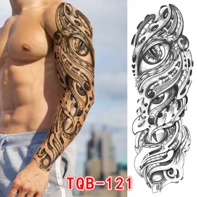   Vízálló ideiglenes Tetováló Matricák 170 x 480 mm TQB-121