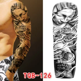   Vízálló ideiglenes Tetováló Matricák 170 x 480 mm TQB-126