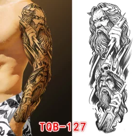   Vízálló ideiglenes Tetováló Matricák 170 x 480 mm TQB-127