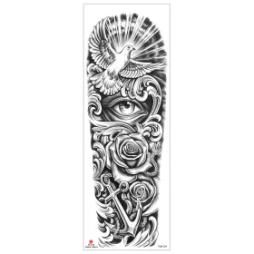   Vízálló ideiglenes Tetováló Matricák 170 x 480 mm TQB-324
