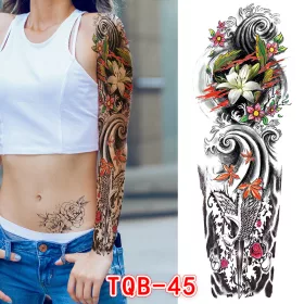   Vízálló ideiglenes Tetováló Matricák 170 x 480 mm TQB-45