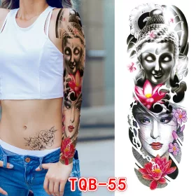   Vízálló ideiglenes Tetováló Matricák 170 x 480 mm TQB-55
