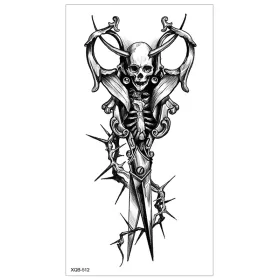   Vízálló ideiglenes Tetováló Matricák 114 x 210 mm XQB-512