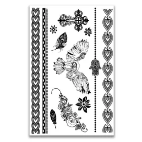   Vízálló ideiglenes Tetováló Matricák 148 x 210 mm YHB-05