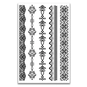   Vízálló ideiglenes Tetováló Matricák 148 x 210 mm YHB-10
