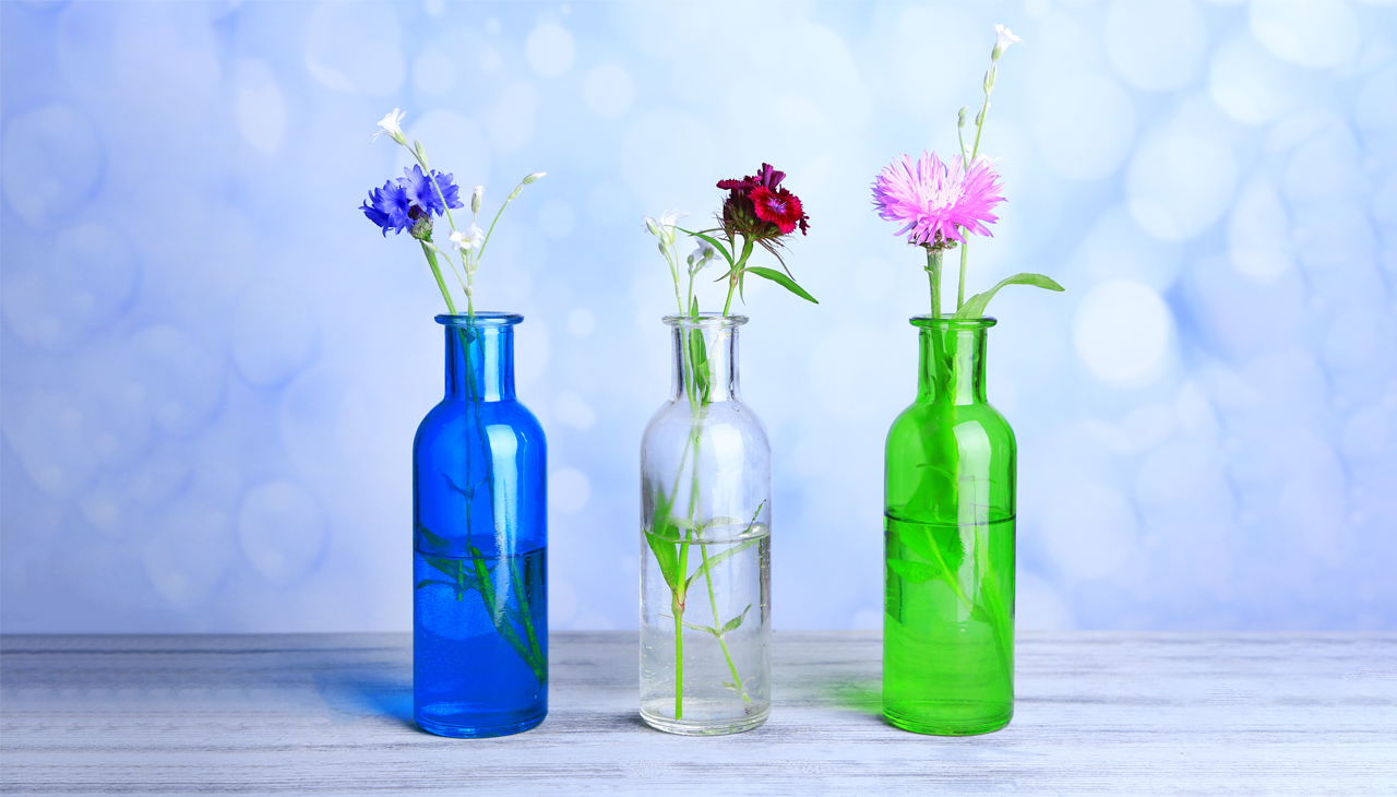 Hogyan tudja feldobni otthonod megjelenését néhány mutatós üveg váza?
