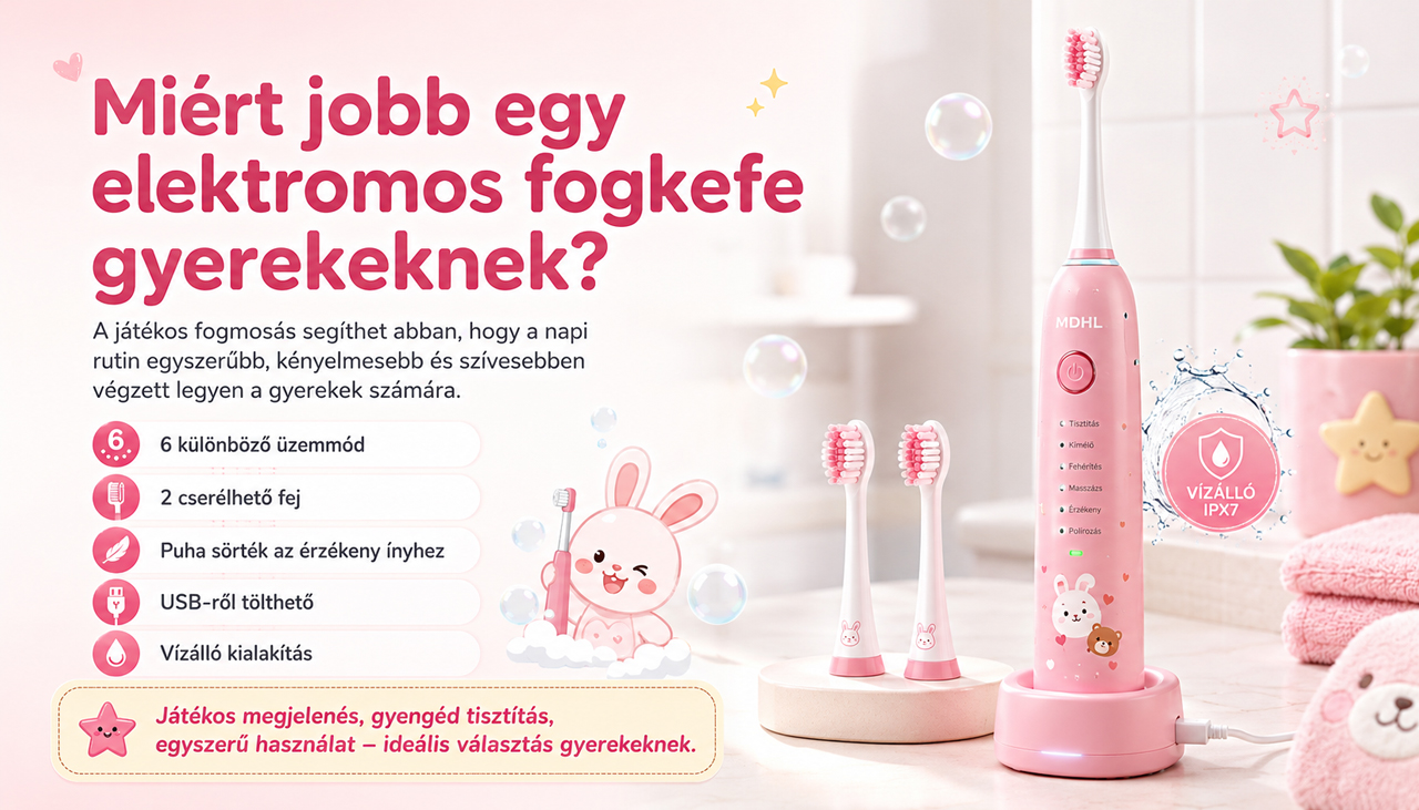 Miért jobb egy elektromos fogkefe gyerekeknek?