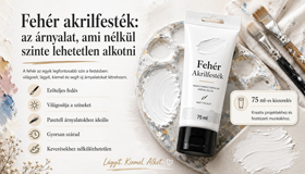 Fehér akrilfesték: az árnyalat, ami nélkül szinte lehetetlen alkotni